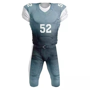 Oferta Especial: Conjunto de Uniforme de Fútbol Americano Personalizado, Camiseta de Manga Corta y Pantalones, Poliéster Transpirable, Impresión de Nombre y Número del Equipo - Product Image 2