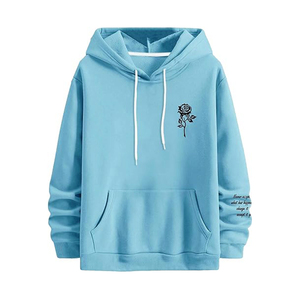 Sweat à capuche Streetwear de haute qualité en coton mélangé OEM accepté poche kangourou coupe moderne usine tarifs de gros 100% sweat à capuche en coton - Product Image 1