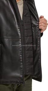 100% Original Boomletcorp Veste en cuir surdimensionnée pour homme Coupe-vent et séchage rapide avec toile pour homme - Product Image 2