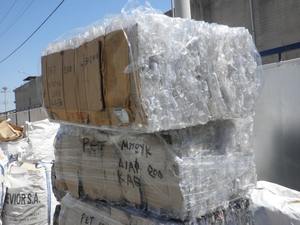 เศษขวด PET เป็นก้อนผสมสีเศษพลาสติกเศษ100% ขวด PET ใสเศษพลาสติก - Product Image 2