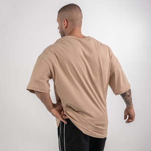 เสื้อคอตตอนแขนสั้นสำหรับผู้ชายชุดใส่ไปยิมใหม่ชุดออกกำลังกายลำลองโอเวอร์ไซส์แฟชั่นระบายอากาศได้สำหรับฤดูร้อน - Product Image 3