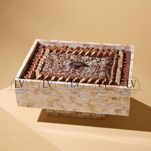 Best Quality Luxury Mother of Pearl Stand Chocolate <b>Tray</b> Ramadan <b>Trays</b> Eid Mubarak Decoration Wholesale From Vietnam - Product Image 4