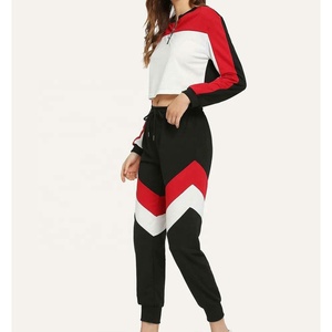 2025 alta calidad 2 uds chándal mujer algodón sudadera media cremallera Casual chándal Jogger pantalones largos con bolsillos trajes - Product Image 4