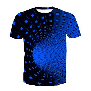 T-shirt en coton imprimé personnalisé T-shirt en tricot à manches courtes avec logo pour hommes - Product Image 4