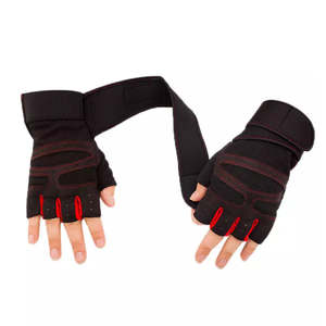 Nouveau design de gants d'haltérophilie en cuir demi-doigt avec logo personnalisé équipement d'entraînement de fitness pour hommes et femmes - Product Image 2