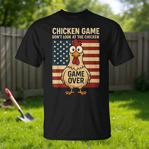 T-shirt Chicken Game Don't Look at the Game Over - Prodotto promozionale - Product Image 3