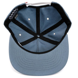 Chapeau à bord plat non structuré avec corde Produits de gros Casquette Snapback Logo personnalisé Casquette Snapback à profil haut de haute qualité à 5 panneaux - Product Image 3