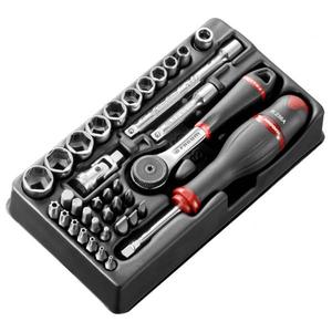 ชุดซ็อกเก็ตและบิตเฟคอม 1/4'' เมตริก 6 จุด 37 ชิ้น - Product Image 1