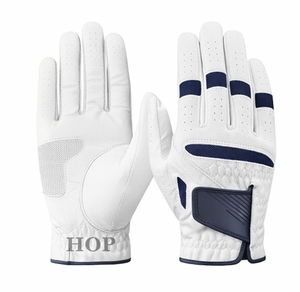 Gants de golf pour hommes en cuir de cabretta doux antidérapant de haute qualité, logo personnalisé, entraînement, gants de golf légers - Product Image 1