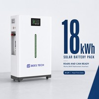 Batterie LiFePO4 18 kWh 51,2 V 360 Ah avec design lumineux pour système solaire domestique, extensible jusqu'à 32 kWh 36 kWh, stock Allemagne