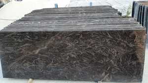 พื้นผิวหินแกรนิตกาแล็กซี่สีดำพรีเมี่ยมสไตล์การออกแบบที่ทันสมัยขัดเงาสำหรับวิลล่า-อินเดียขายส่งและส่งออก - Product Image 2