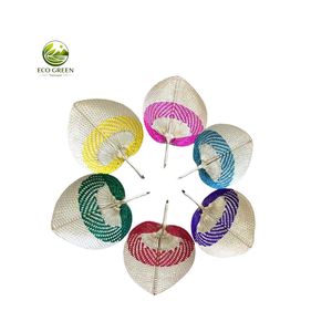 Vietnam Handmade Bamboo Palm Fan Woven Rattan Fan <b>Decorative</b> Hand Fan for <b>Summer</b> Wedding Party Home <b>Decor</b> - Product Image 6