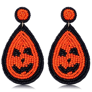 Seed Bead Embroidered <b>Earrings</b> Drop Shape <b>Earrings</b> From India <b>Handmade</b> <b>Earrings</b> for Women and Girls - Product Image 5