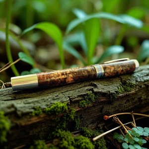 Stylo plume en bois stabilisé fait main de luxe pour la collection de cadeaux exécutifs - Product Image 4