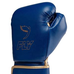 2025 Último modelo Kickboxing Sparring Fly Blue Guantes de boxeo a la venta Logotipo de marca personalizado Deportes personalizados Cuero PU Muay Thai - Product Image 4