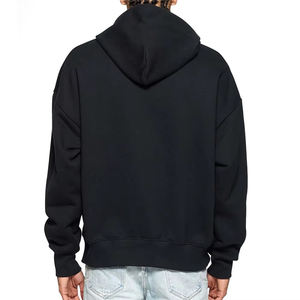 Haute Qualité Logo Personnalisé Hiver Strass Pull À Capuche pour Hommes Regular Fit Coton Polyester 2 Pcs - Product Image 2