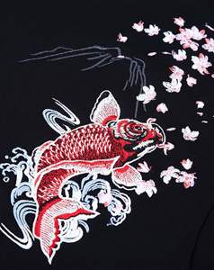 เสื้อฮู้ดมีซิปหน้าสำหรับผู้ชาย, เสื้อฮู้ดปักลายหน้าเต็มตัว - Product Image 4