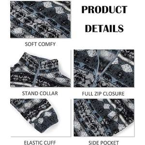 Custom Popular Two Tone Zip up <b>Jackets</b> Fluffy Sherpa Fleece <b>Jackets</b> for <b>Man</b> Winter <b>Jacket</b> - Product Image 5