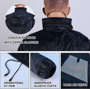Custom Logo <b>Waterproof</b> Breathable Poncho <b>Set</b> Girls' Durable Raincoat with Eye-Catching Reflective Strip Nylon Material Travel - Product Image 5