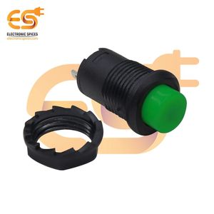 12mm Green <b>Push</b> <b>Button</b> <b>Switch</b> <b>Momentary</b> SPST Self-Lock AC 125V 3A/AC 250V 1.5A - Product Image 1