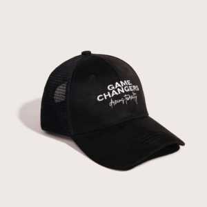 Casquette de camionneur Game Changers, sérigraphiée, polyvalente, en maille, velours, denim, coton, polyester, pour les performances professionnelles, le ski, la pêche - Product Image 1