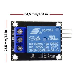 เอคเทค KY-019 5V 1-Channel Relay Module 250V AC 10A อุปกรณ์เสริมเครื่องมือ - Product Image 4