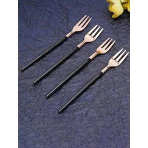 Black Handle Fork Stylish Flatware Ideal For Luxury <b>Tabletop</b> Dining Home Kitchens Weddings Hotels And Gifting From India - Product Image 2