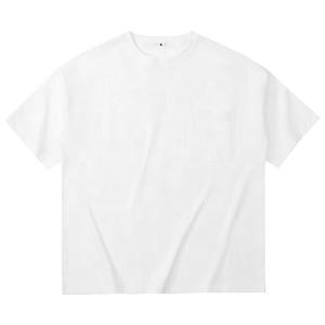 T-shirt poids lourd surdimensionné 100% coton de haute qualité unisexe à col arrondi avec impression personnalisée pour un usage sportif pour hommes et femmes - Product Image 4