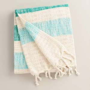 Couverture de serviette turque faite à la main indienne idéale pour une utilisation à la plage ou un pique-nique, vente de couverture 100% coton - Product Image 3