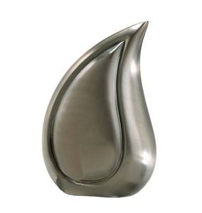 ACW urne artisanale en métal de qualité supérieure conception de goutte de larme en laiton gris pour adulte meilleur prix de gros pour les cendres de crémation funéraire - Product Image 1