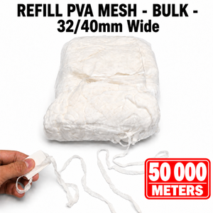 ตาข่าย PVA แบบรีฟิล กว้าง 32/40 มม. ยาว 50000 เมตร อุปกรณ์ตกปลาแบบเป็นชุด สำหรับตกปลาคาร์พในน้ำจืด ใช้สำหรับใส่เหยื่อ - Product Image 1