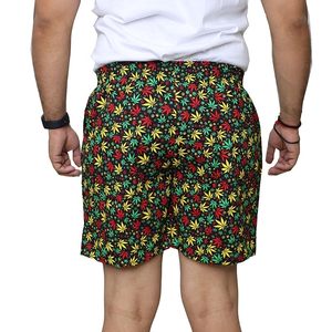 sublimation Printed Custom Men's Shorts Street Wear 100% Cotton High Quality skin friendly shorts Acid Washed Rhinestone Shorts - Product Image 5