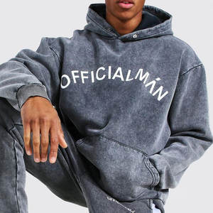 Best Quality Acid Wash Tracksuit Unique Distressed Print Trending Online Sale <b>Fleece</b> Sportswear Winter <b>Shirt</b> Style Sweat Suit - Product Image 6