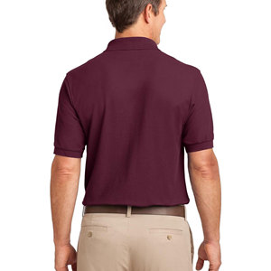 High Quality Men's Summer Solid Short Sleeve for Shirts Custom <b>Embroidery</b> Breathable Cotton Jersey <b>Material</b> Wholesale Option - Product Image 6