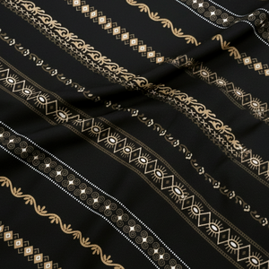 Tissu imprimé contemporain en 5 coloris uniques, idéal pour les vêtements tendance et les projets de décoration intérieure élégants - Product Image 1