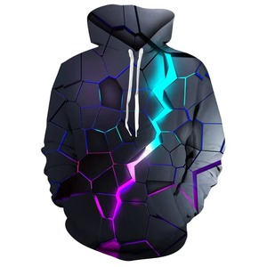 Moda Rainbow Graffiti Impresión digital Cremallera Regular Fit Sudaderas con capucha de invierno Hombre Mujer Y2k Sudaderas de moda Ropa para niños - Product Image 3