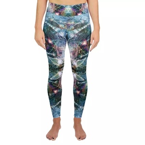 2025 personnalisé OEM Logo femmes cravate teinture Spandex Legging Fitness collants Yoga pantalon Sport extensible femmes formation taille haute Leggings - Product Image 1