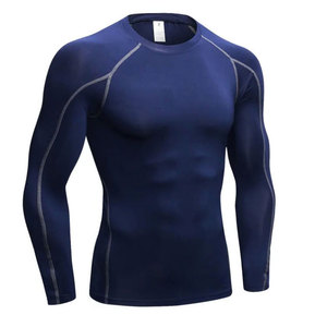 เสื้อแรชการ์ดแขนยาวสำหรับผู้ชายเสื้อป้องกันแบบสั่งตัดโลโก้ - Product Image 2