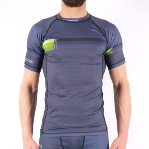 Nouvelle arrivée sur mesure pour hommes Rash Guard manches longues MMA imprimé Logo Compression Sublimation Technique toile à manches courtes - Product Image 5