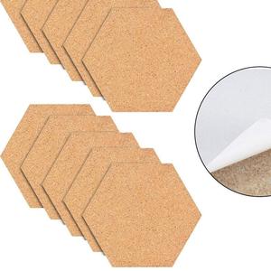 Round deep cork <b>coasters</b> set absorbent thick natural cork <b>drink</b> <b>coasters</b> with raised edge spill proof eco friendly mats durable - Product Image 2