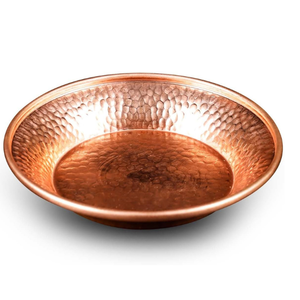 Cuenco decorativo de cobre 4,5 martillado a mano por el Tíbet para plato de salsas, cuenco para manchas de bandeja de inmersión, cuenco de oferta, quemador de incienso - Product Image 1