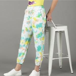 กางเกงสเวตเตอร์ผู้หญิงที่มีผิวเทอร์รี่เรียบและกางเกงสเวตเตอร์ทรงสลิมฟิต - Product Image 6