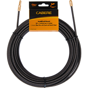 CABERE Cable Espiral Retráctil Quadroflex de 20m, Cable de Acero de 4mm con Ojal y Cabezal de Búsqueda - Product Image 3