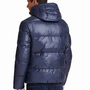 Custom Men's Plus Size Puffer Jacket Winter Warm Bubble Style with Hooded Zipper Formal and Fashionable - Product Image 5