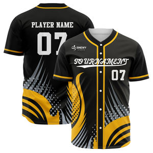Maillots de baseball sport de style Offre Spéciale par sublimation personnalisés manches courtes unisexe - Product Image 5