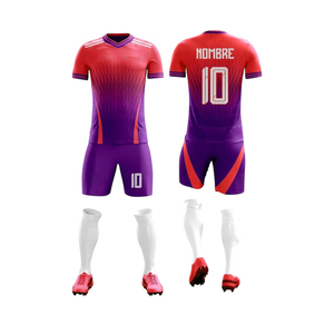Diseño de fabricante personalizado Jersey de fútbol de secado rápido Ropa deportiva Kit de entrenamiento Conjunto de uniforme de fútbol Camisetas de fútbol - Product Image 2