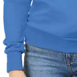 Sweats à capuche de haute qualité pour femme 100% coton tricoté Logo personnalisé imprimé Streetwear Style Sport tissu en gros à capuche pour les femmes - Product Image 4