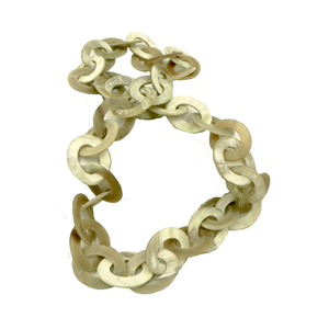 Collier en corne de boeuf de buffle naturel et écologique de style classique pour femmes Bijoux religieux artisanaux avec pierre de diamant et perle - Product Image 1