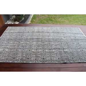 พรมขนาด 5x8.8 ฟุต, พรมตุรกีโบราณ, พรมสีเทาสไตล์ตะวันตกเฉียงใต้ - Product Image 3