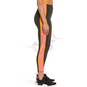 Women's 2025 Best Material Solid Style Gym Fitness Pants Elastic <b>Waist</b> Closure Yoga <b>Legging</b> OEM Sale - Product Image 4